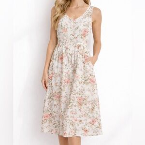 knee length dresses for ladies McKinley Button-Front Midi Dress